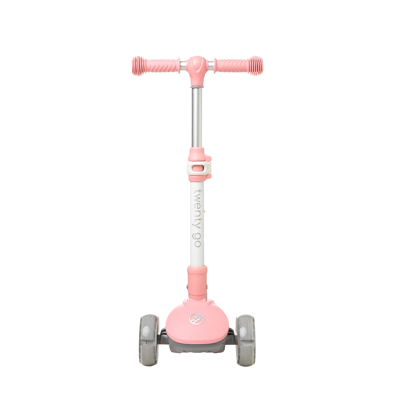 Easy Pink Children S Scooter Twenty Go   Kids Scooter Twenty Go Easy Pink Frontal 